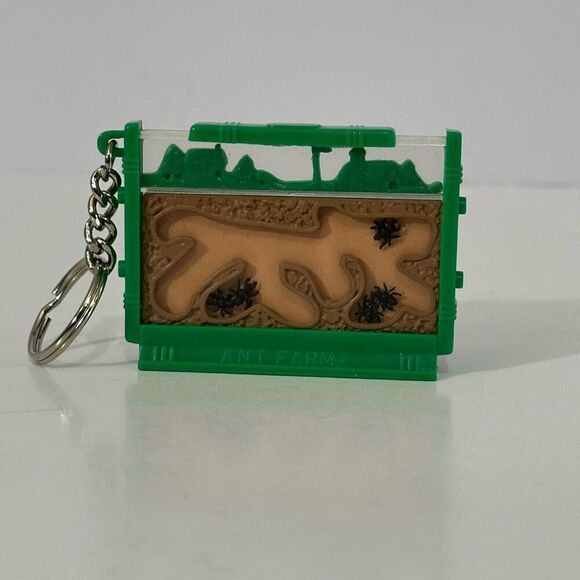 Vintage Uncle Milton's Fascinating Ant Farm Keychain By Basic Fun 1997 - Picture 1 of 10